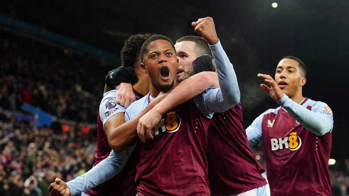 El jugador del Aston Villa Leon Bailey celebra tras anotar el gol del triunfo 1-0 ante el Manchester City, en el partido de la liga inglesa celebrado el 6 de diciembre de 2023 en Birmingham.