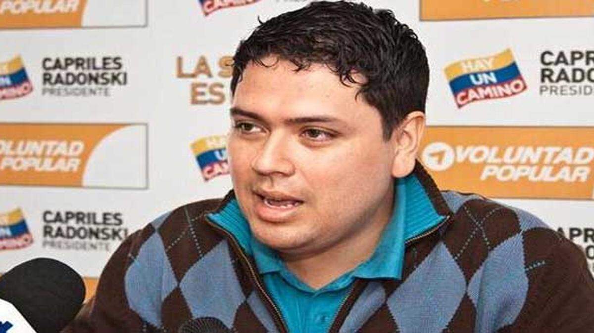 El diputado opositor venezolano Rosmit Mantilla. 