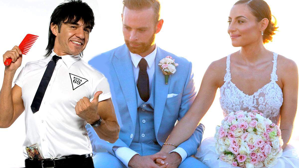 Adrián Uribe, Marimar Vega y Luis Ernesto Franco.