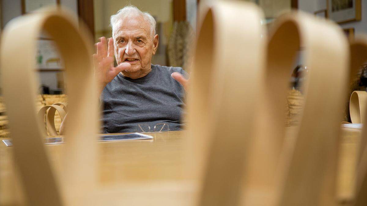 El arquitecto Frank Gehry en su oficina de Playa Vista, el 10 de septiembre, 2015. 