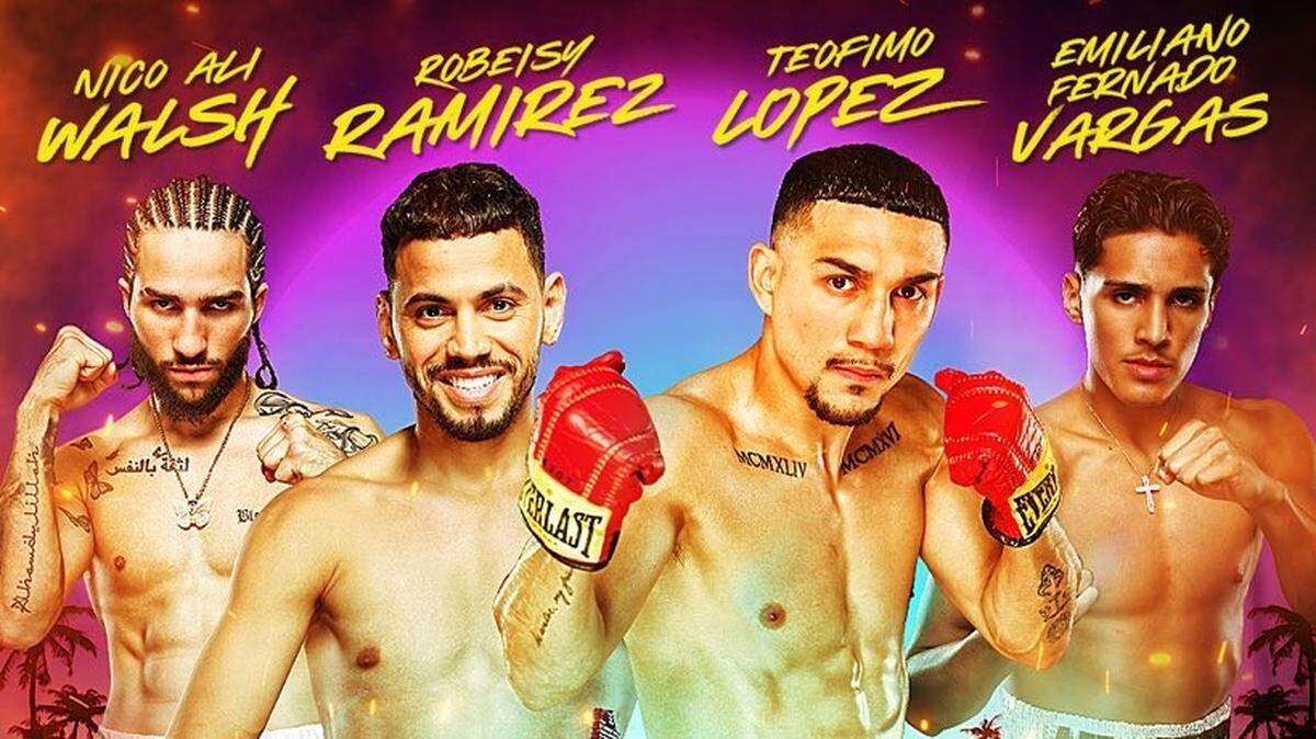 Robeisy Ramírez y Teófimo López animan la velada de Top Rank en el James L. Knight Center de Miami.