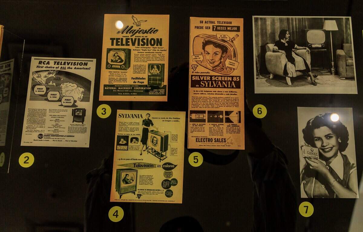 Magazines and images part of “The Telenovela Archives: Serialized Fiction in Cuba Before the Revolution” exhibit on display at the Cuban Heritage Collection at the Roberto C. Goizueta Pavillion on the University of Miami's Otto G. Richter Library, on Wednesday October 29, 2025.