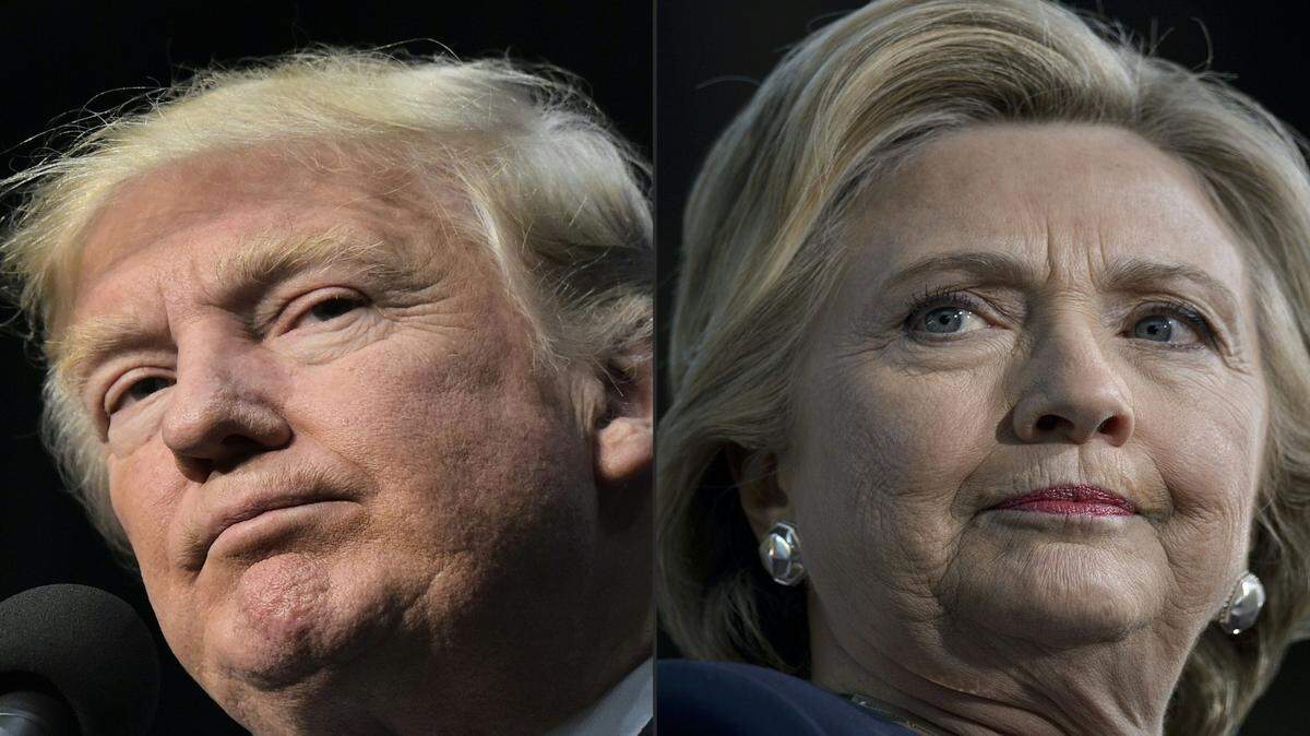 Los candidatos Donald Trump y Hillary Clinton. 