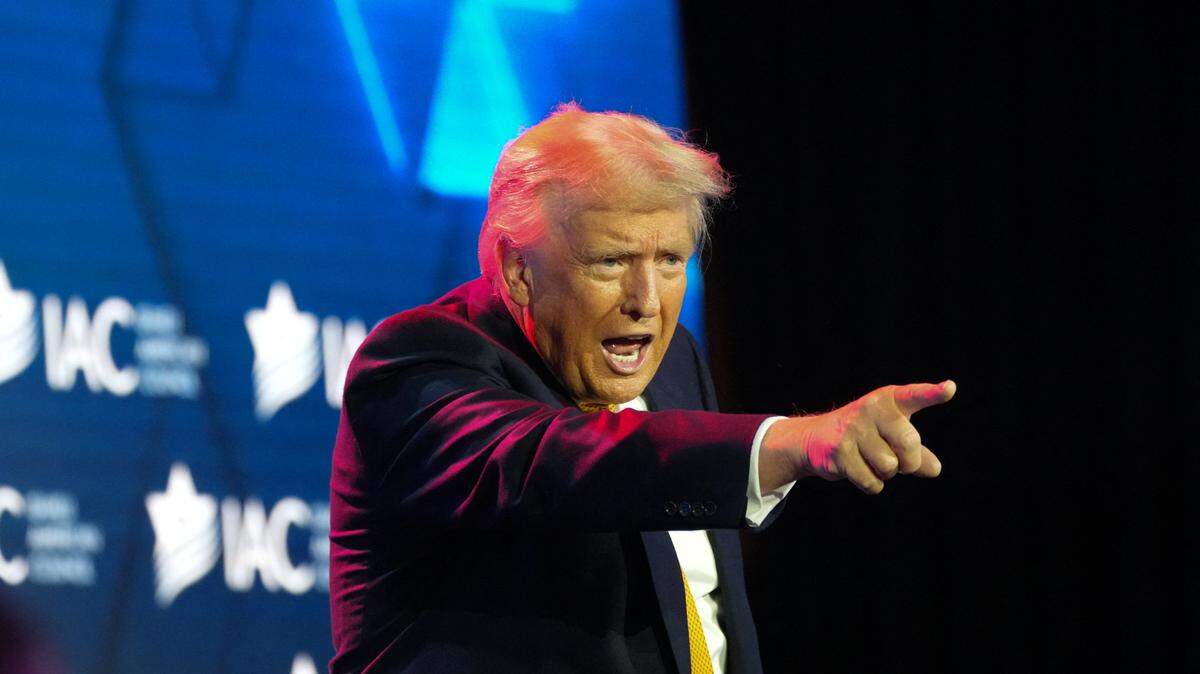 Donald Trump habla ante el Consejo Israelí-Americano en Washington, DC, el 19 de septiembre de 2024.