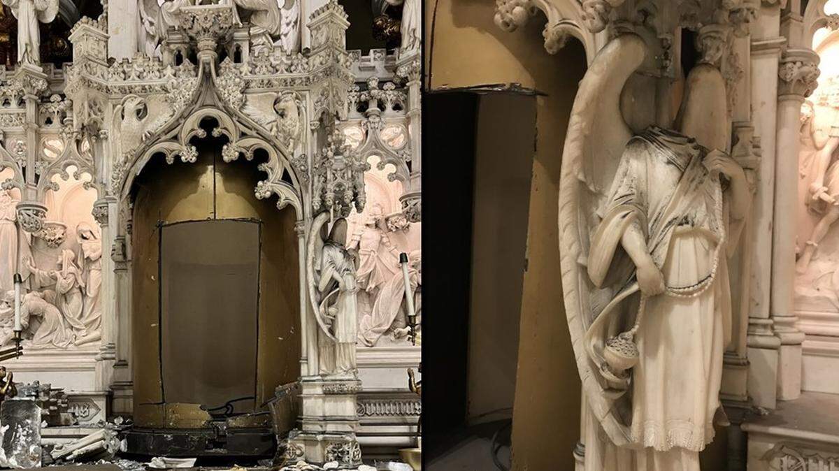 Un tabernáculo de oro valorado en más de 2 millones de dólares ha sido robado de una iglesia católica del distrito neoyorquino de Brooklyn. Además, los ladrones decapitaron estatuas de ángeles que flanqueaban la pieza.