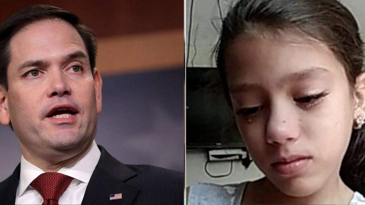 El senador  Marco Rubio envió un mensaje de apoyo  a Sallet Martín, una niña cubana cuyo padre y tío fueron detenidos tras las manifestaciones del pasado 11J (foto editada by Layout)