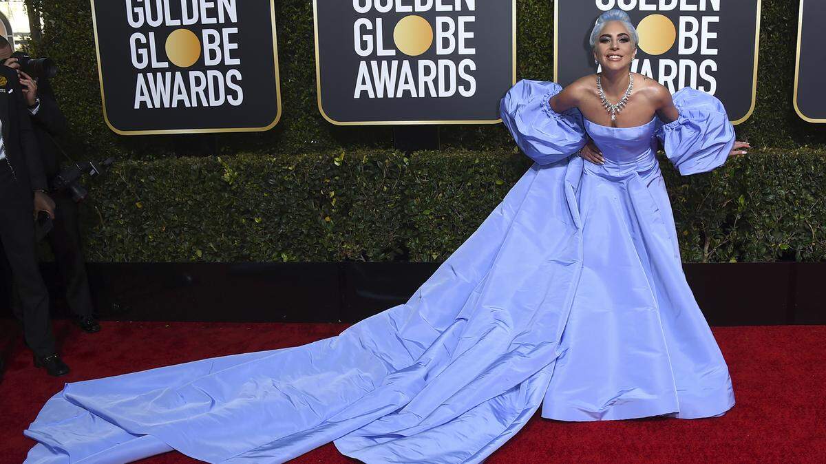 Lady Gaga en la alfombra roja de los premios Globos de Oro, el 6 de enero de 2019 en el hotel Beverly Hilton en California.