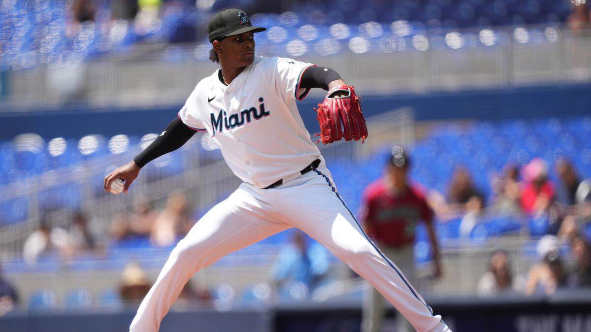 El abridor de los Marlins Edward Cabrera no pudo realizar una apertura de calidad pues trabajó cuatro innings y permitió cinco carreras limpias y cuatro indiscutibles el jueves a los Diamondbacks de Arizona.