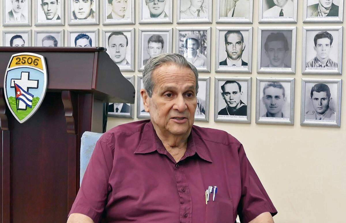 Félix Rodríguez, former President of Brigade 2506, speaks about the new museum that has been built in Hialeah Gardens.