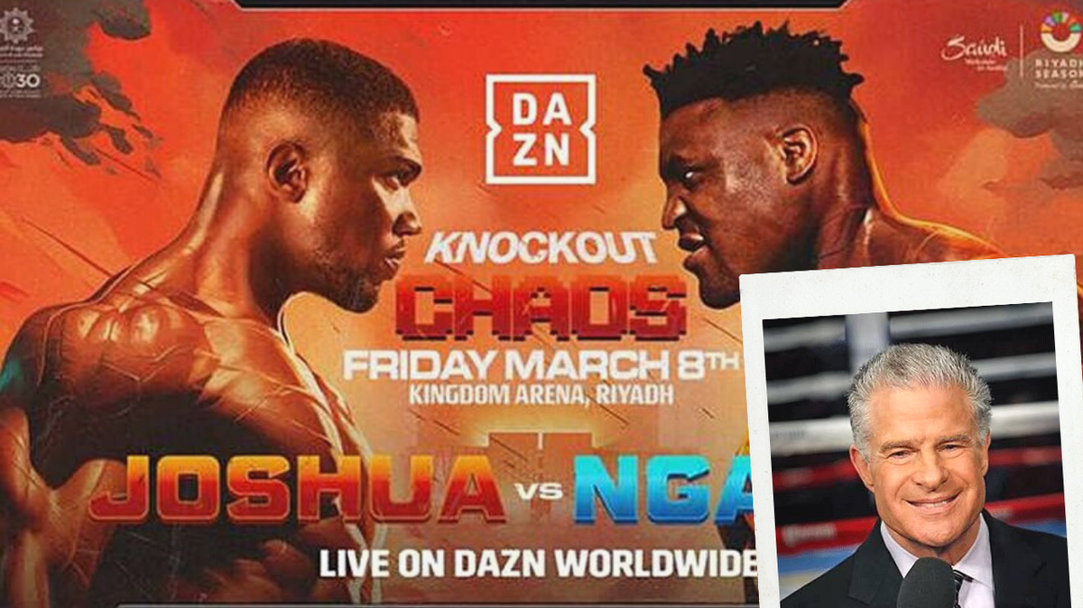 Francis Ngannou y Anthony Joshua suben el ring este viernes en Arabia Saudita.