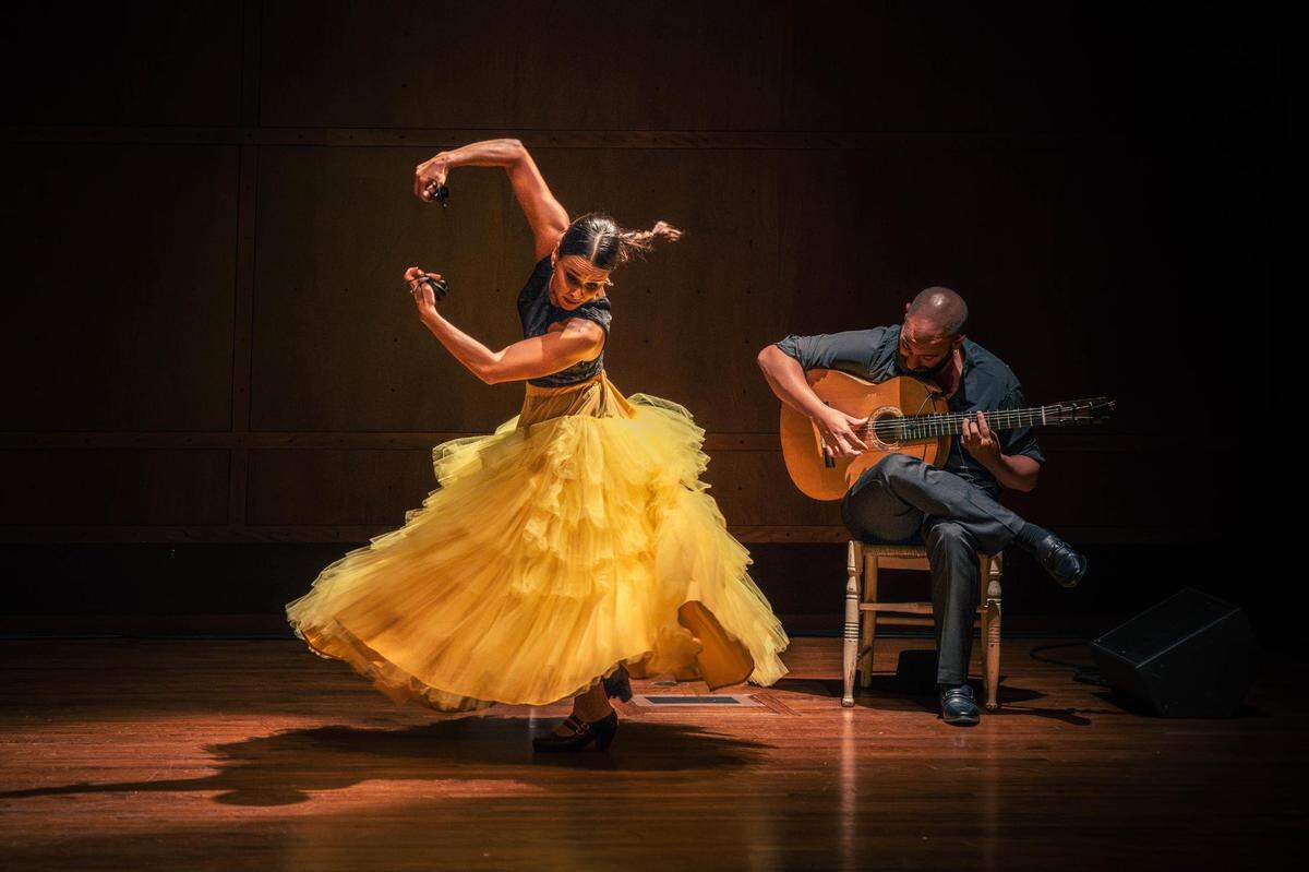 Sonia Franco y Alejandro Peralta en “Ser.Rana”, que se presentó en el Aventura Arts & Cultural Center el 2 y 3 de noviembre, como parte de la serie FL. Flamencos de FUNdarte.