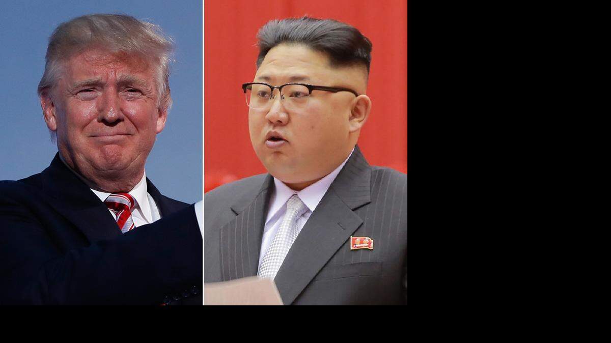 El presidente electo Donald Trump y el líder norcoreano, Kim Jong-un