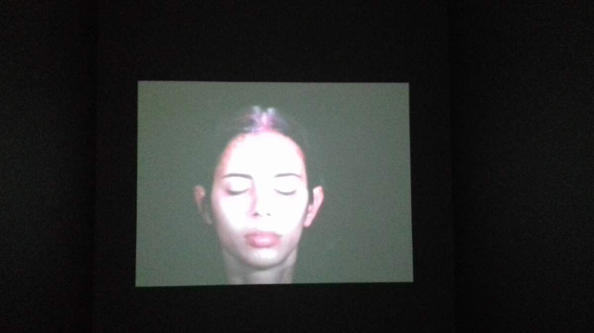 Imagen fija de un performance de Ana Mendieta que fue filmado.