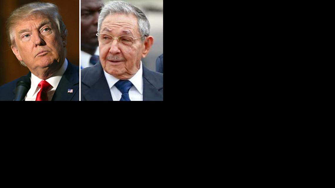 Donald Trump y Raúl Castro.AP-Archivo