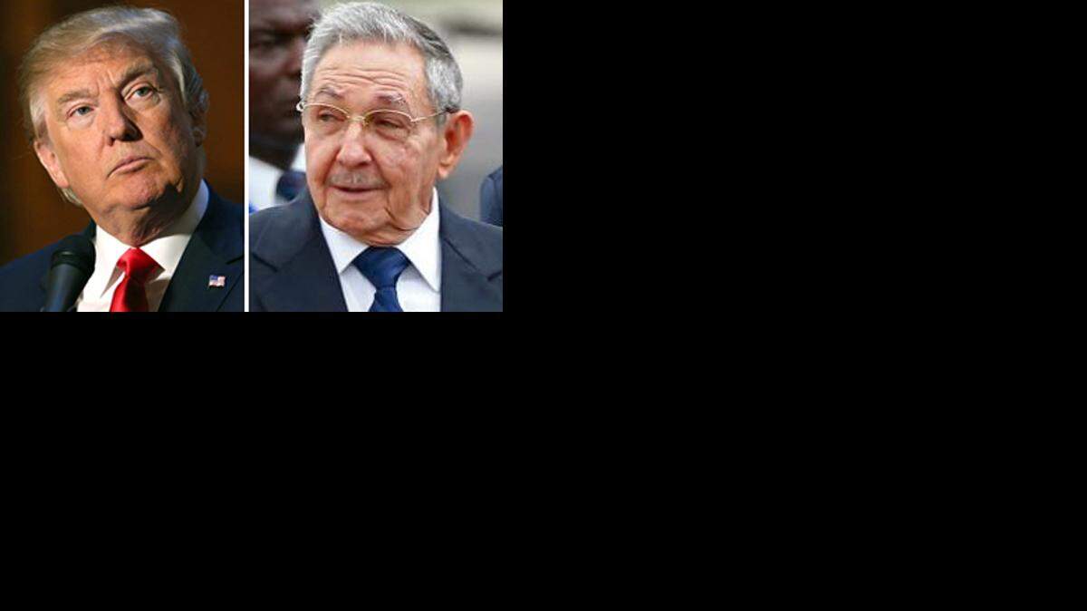 Donald Trump y Raúl Castro.AP-Archivo