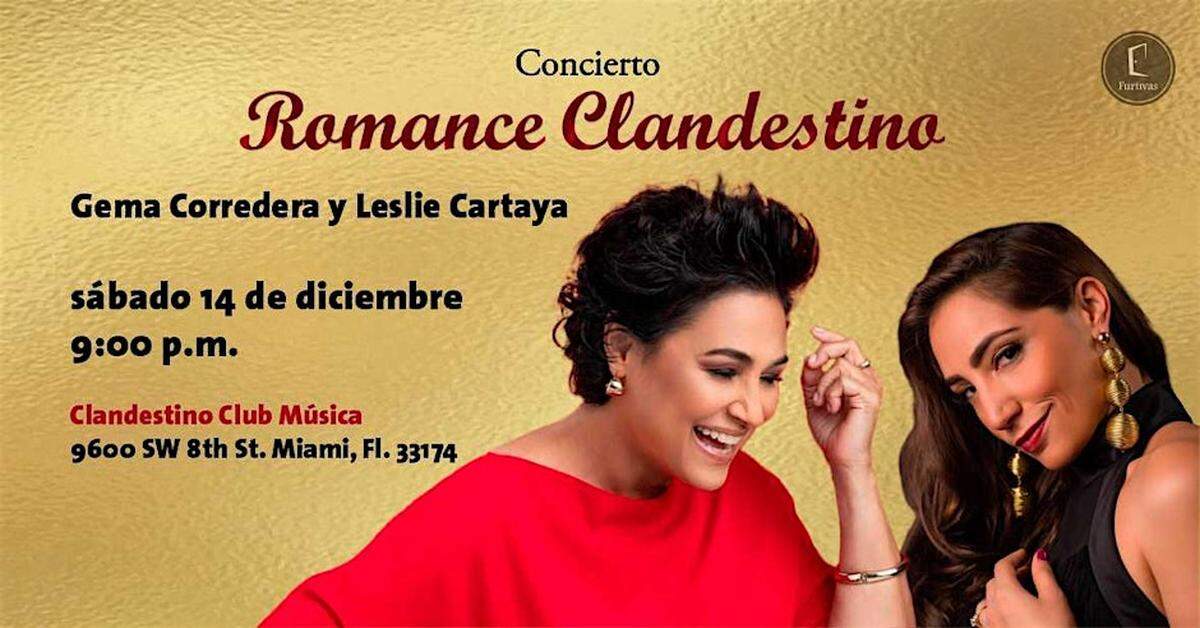 Concierto Gema Corredera y Leslie Cartaya en el Club Clandestino.