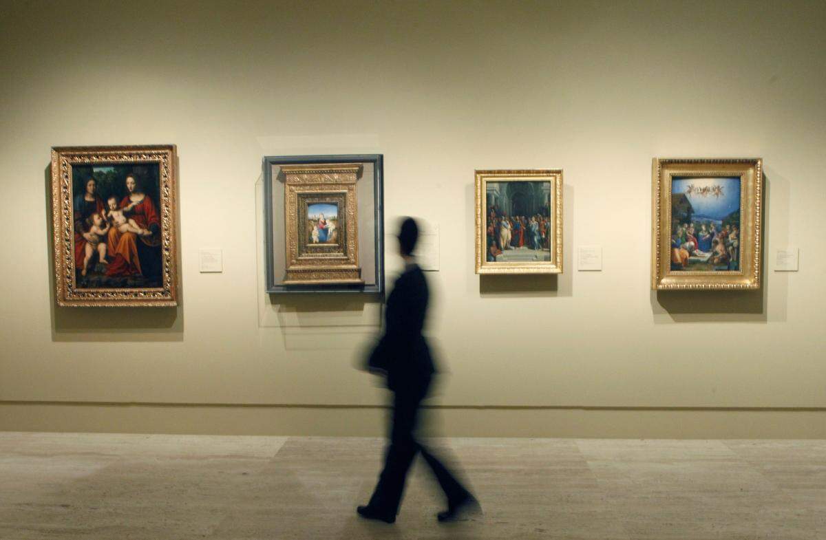Cuadros de la exposición ‘Obras maestras de Budapest. Del Renacimiento a las Vanguardias’ en el Museo Thyssen-Bornemisza de Madrid.