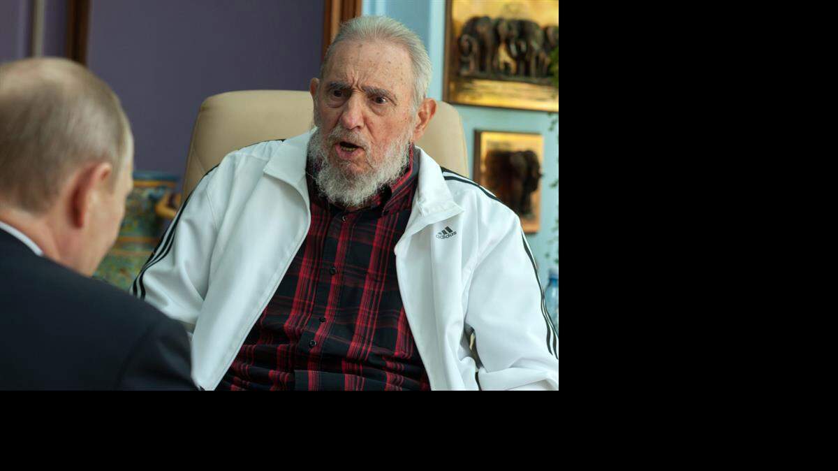Fidel castro durante un encuentro con Putin. EFE/Archivo