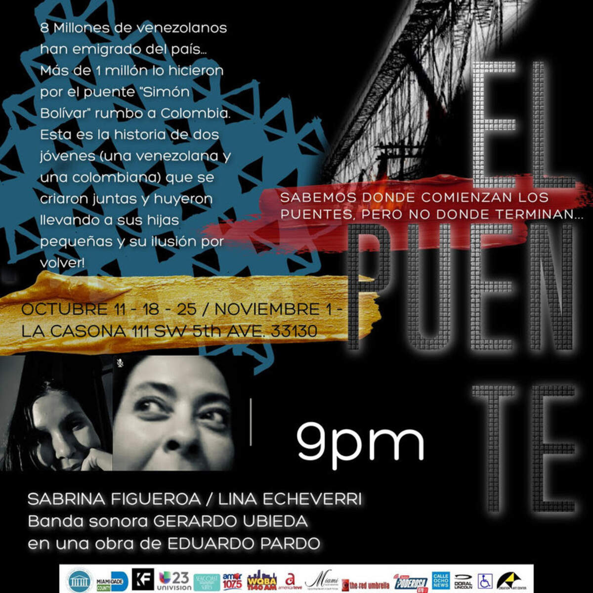 Ciclo de Teatro “El Puente”&nbsp;en el Miami Hispanic Cultural Arts Center.