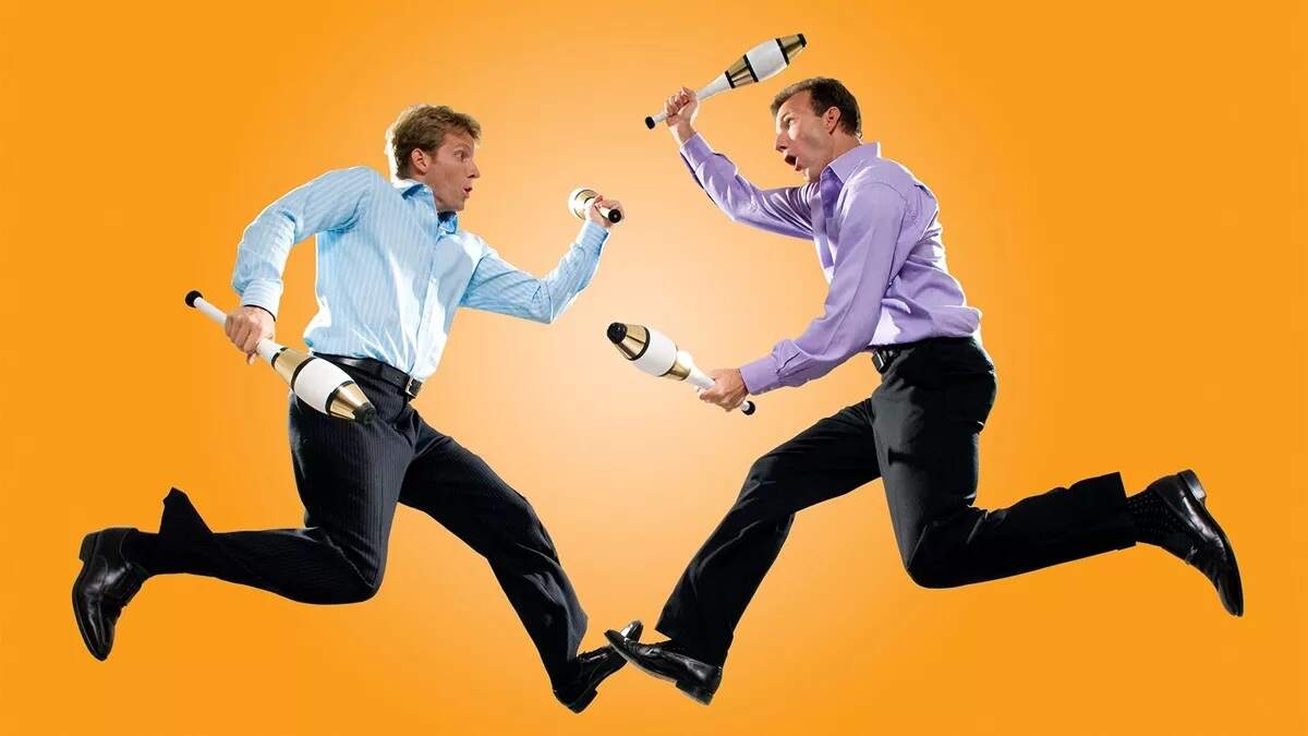 Diversión con ‘The Passing Zone’: Jon Wee y Owen Morse. Combinación de comedia y talento les ha valido récords Guinness en el Arsht Center.