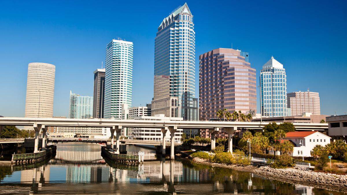 Una imagen de archivo del downtown de Tampa.