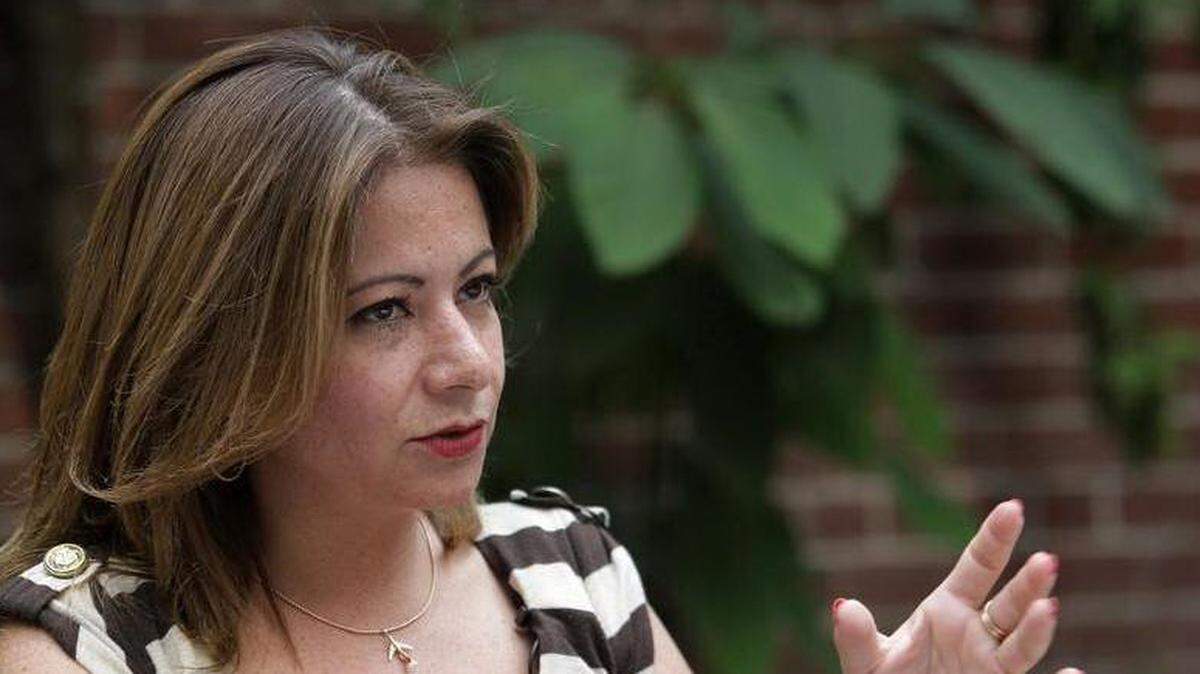 Fotografía fechada el 24 de mayo de 2018 que muestra a Myrna Díaz, exsobrecargo en la aerolínea mexicana Global Air, durante una entrevista con Efe en Ciudad de México (México).