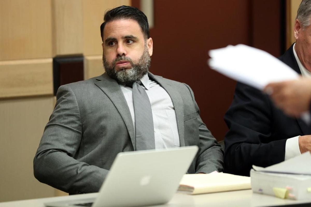 Pablo Ibar appears in court for his trial in 2019.