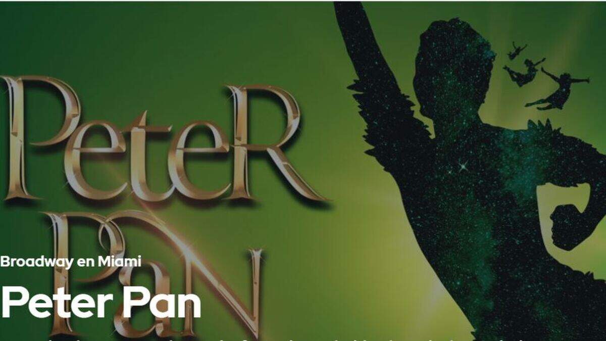 'Peter Pan' el Musical en el  Adrienne Arsht Center.