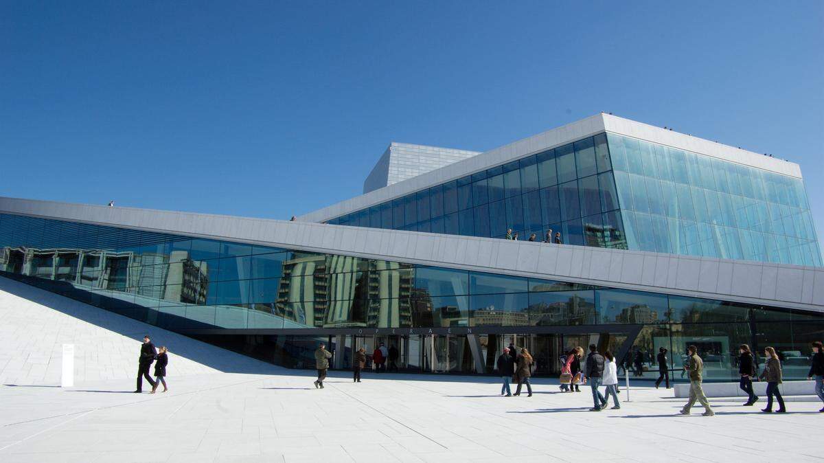 Casa de la Opera en Oslo, Noruega.