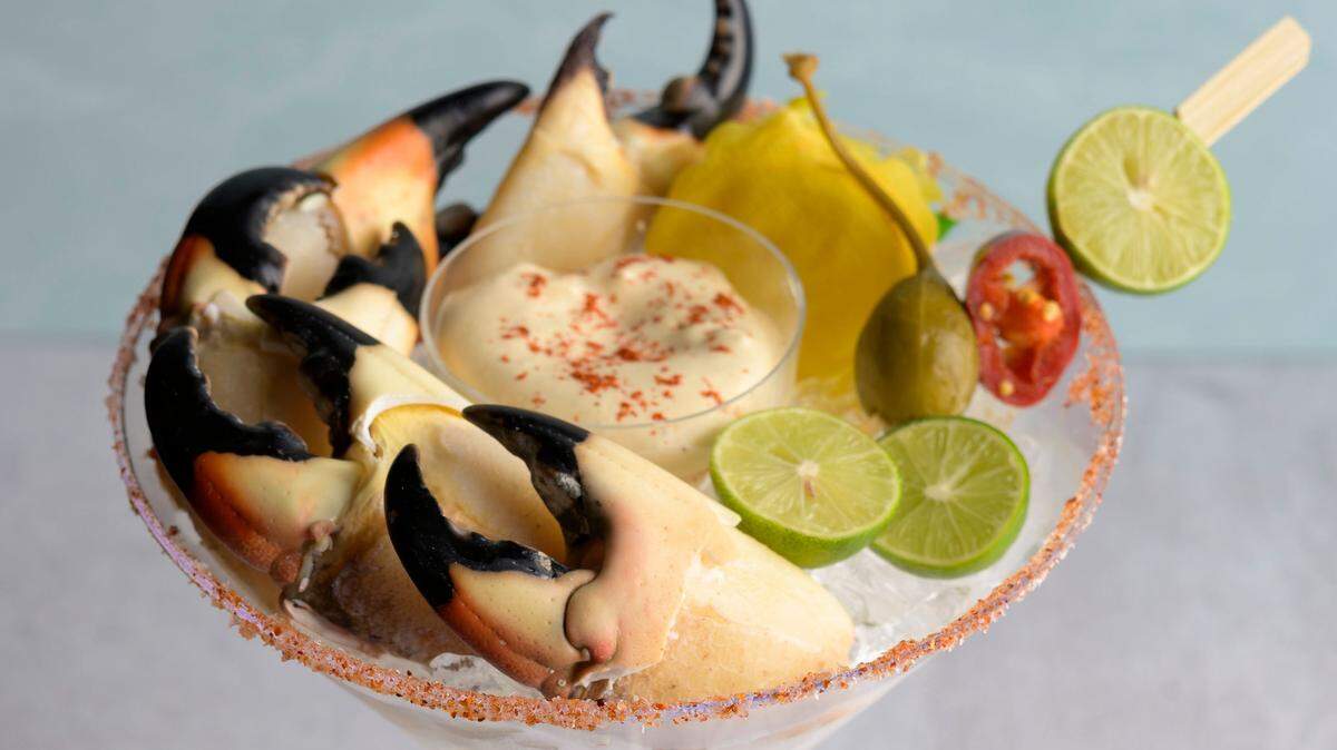 El cóctel de muelas de cangrejo es una de las exquisiteces que podrán probar los asistentes al juego entre Kansas City Chiefs y los San Francisco 49ers, el domingo en el Super Bow.