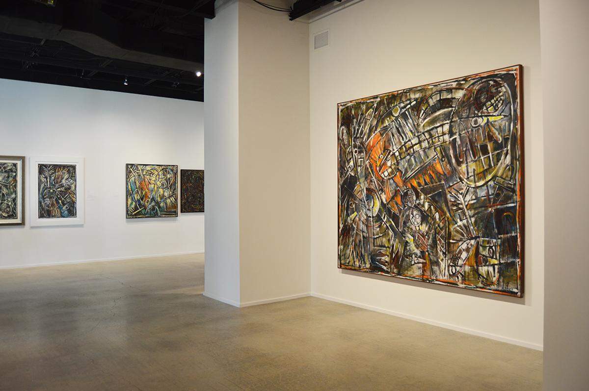 A view of the exhibit ‘Witnessing Perpetuity: Works by Carlos Alfonzo’, at LnS Gallery in Coconut Grove before the space was closed because of the coronavirus pandemic.