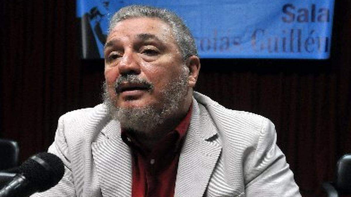 Fidel Castro Díaz-Balart, el hijo mayor del ex mandatario cubano Fidel Castro en una fotografía de archivo del viernes 12 de febrero de 2010, en la XIX Feria Internacional del Libro de La Habana.