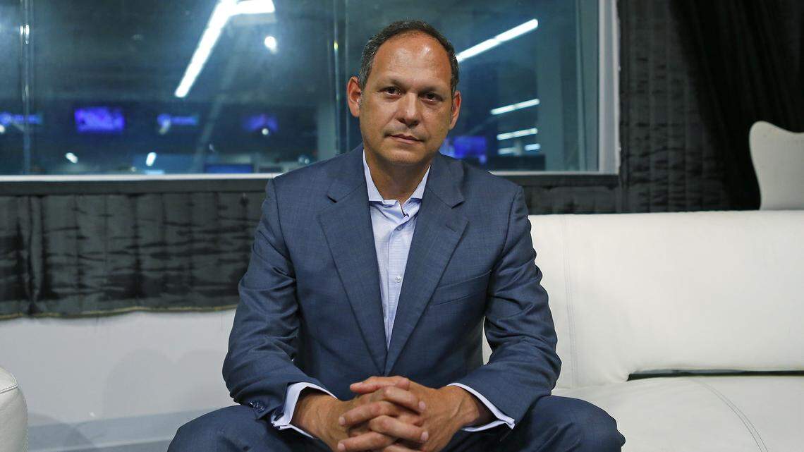 El presidente del Tribunal Supremo de Justicia de Venezuela (TSJ) en el exilio, Miguel Ángel Martín, en el Nuevo Herald, en Doral, Florida, el 9 de agosto del 2017.