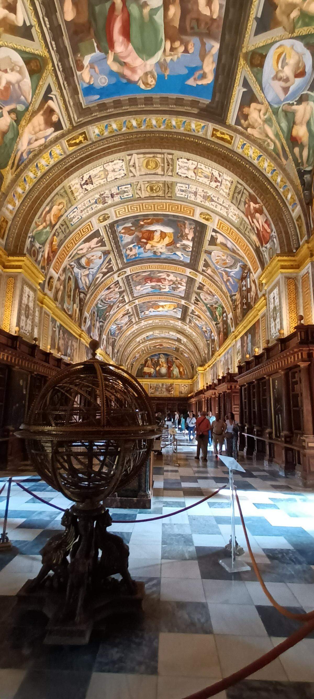 La biblioteca de El Monasterio de El Escorial.