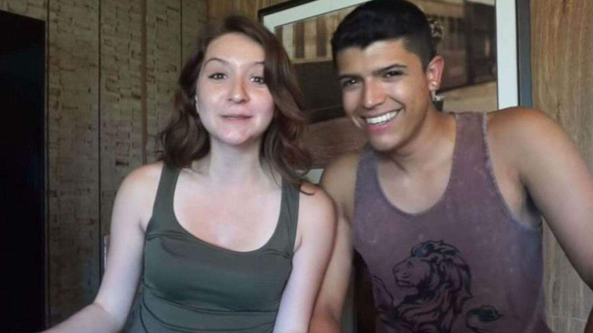 Monalisa Perez  y Pedro Ruiz en una imagen tomada de video-YouTube