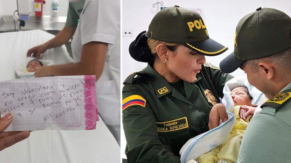 Una bebé venezolana de cuatro días nacida fue abandonada en la vía pública, según la Policía de Cúcuta.