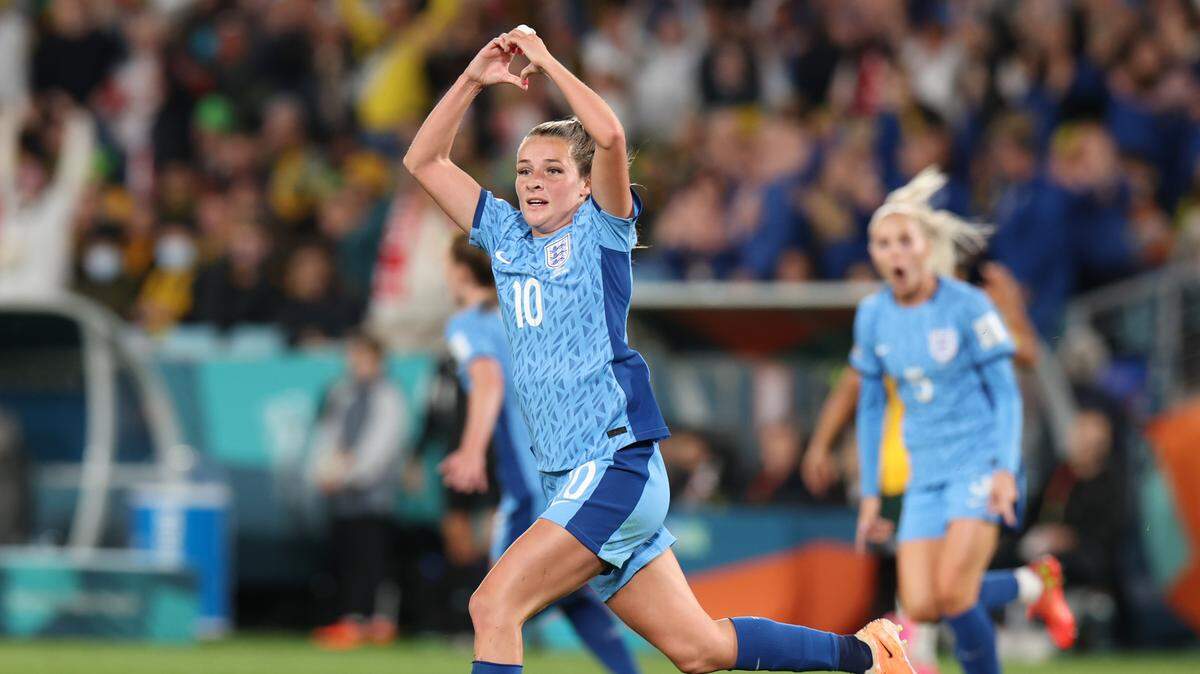 Ella Toone anotó el primer gol del triunfo de Inglaterra 3-1 ante Australia en la semifinal del Mundial femenino, celebrada el 16 de agosto de 2023 en Sidney.