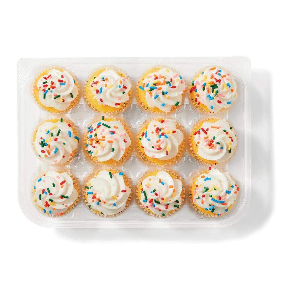 Mini cupcakes de vainilla de Publix, inspirados en la afición de su fundador, George Jenkins, por los dulces.