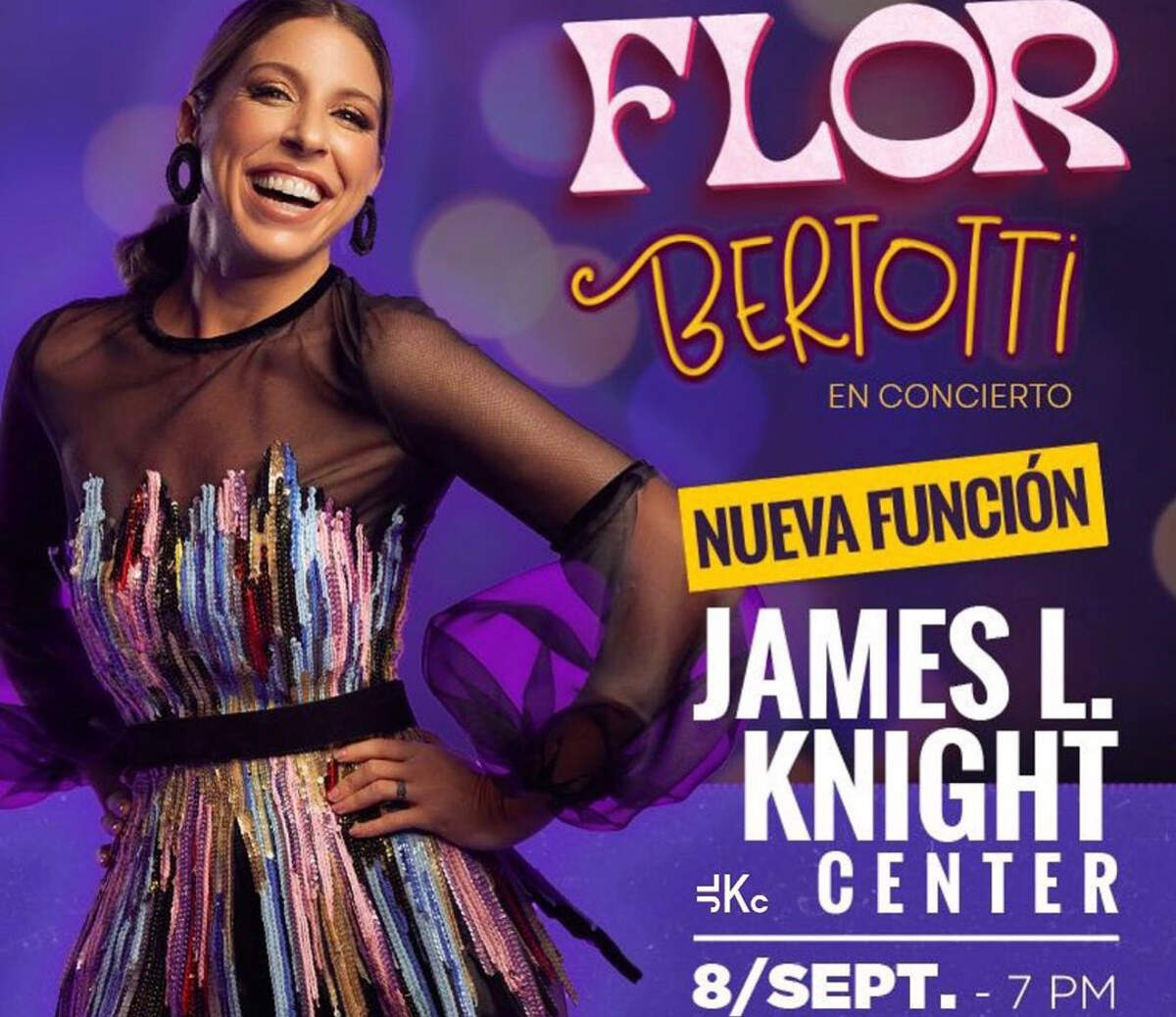 Flor Bertotti, en Miami: Concierto de Floricienta en James L. Knight Center.