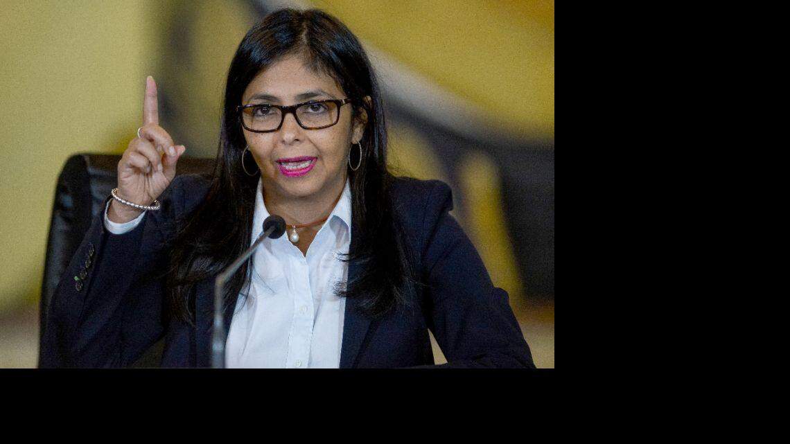 La ministra de Exteriores Delcy Rodríguez en una foto de archivo. AFP