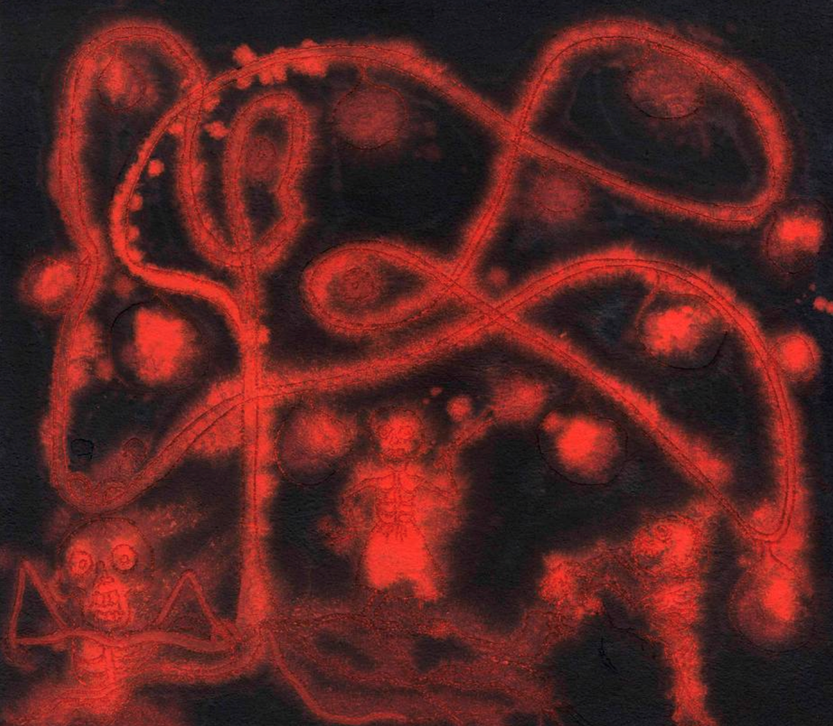 ‘Sin título / Untitled’, 2015, óleo y arena sobre lino, 31.4 x 35.4 pulgadas.