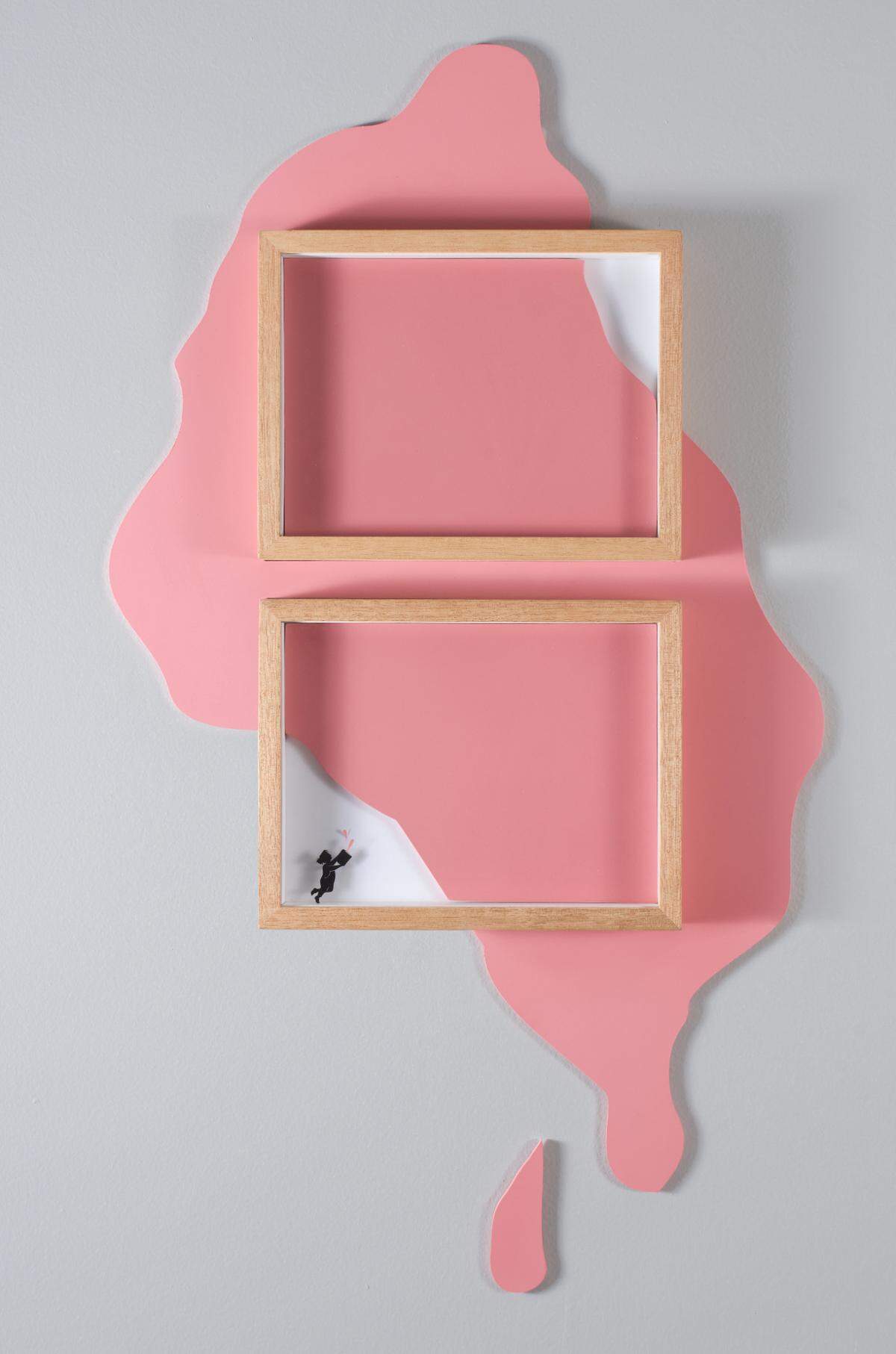 “Henri Matisse parecía liberado con las tijeras en las manos. Me abrió la mente con todas las posibilidades que podía crear con tijeras y papel”, afirma KK Bicalho. En la imagen, “Rosa”, del 2024. 