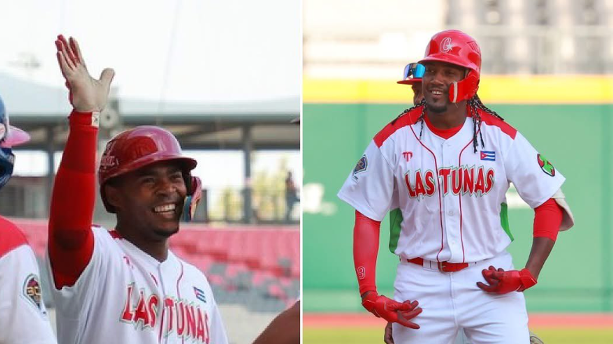 Los peloteros cubanos Rafael Viñales (izq.) y Denis Peña abandonaron el equipo que jugó en la Liga de Campeones de Béisbol de América finalizada hace dos días en México.