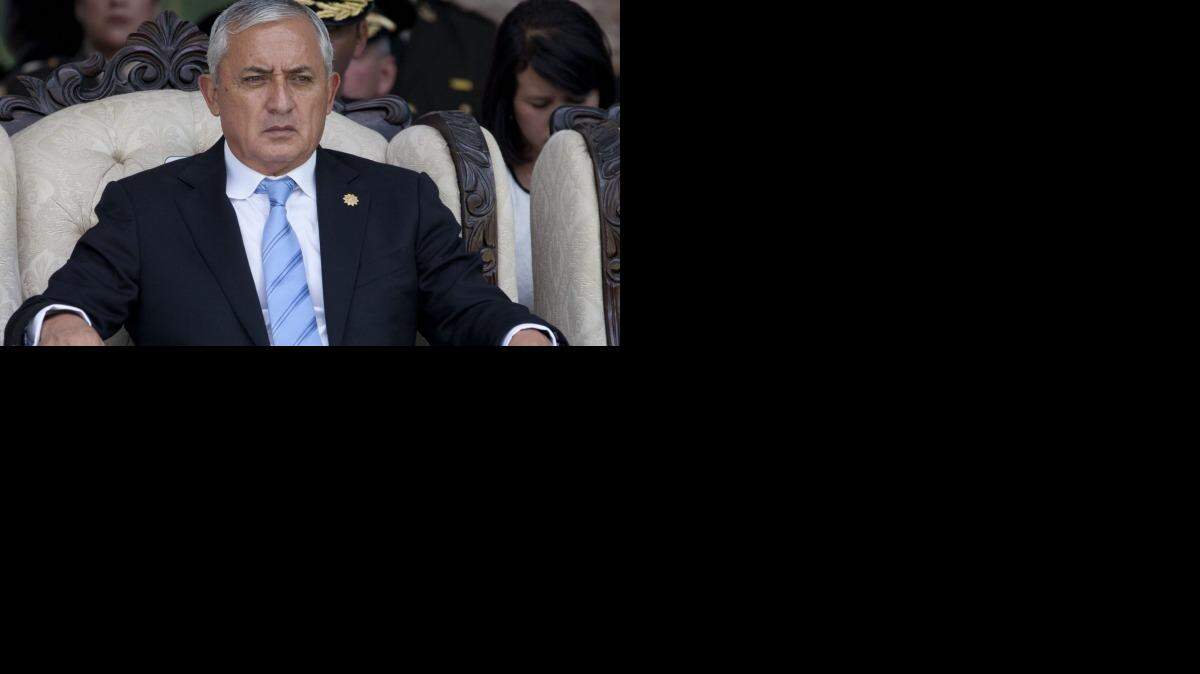 El presidente de Guatemala, Otto Pérez