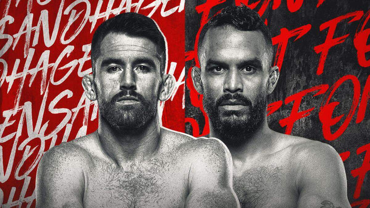Ver pelear a Cory Sandhaguen es asistir a una fiesta visual. Uno de los strikers más dinámicos del momento, este sábado protagoniza el evento estelar del evento UFC Nashville, en Tennessee, contra Rob Font (der.).