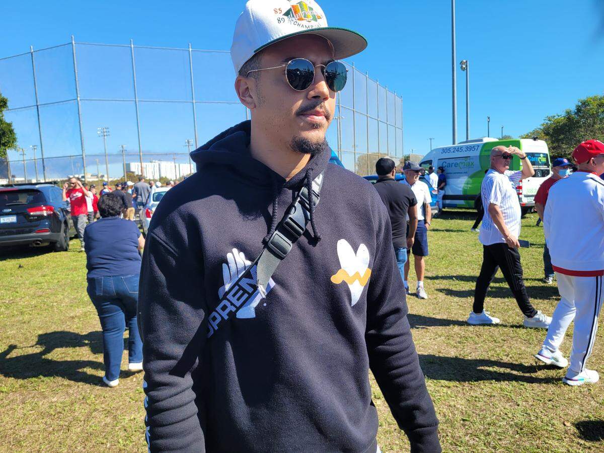 MIGUEL ANTONIO Vargas durante el Juego de las Estrellas Cubanas el 15 de enero en Tamiami Park.