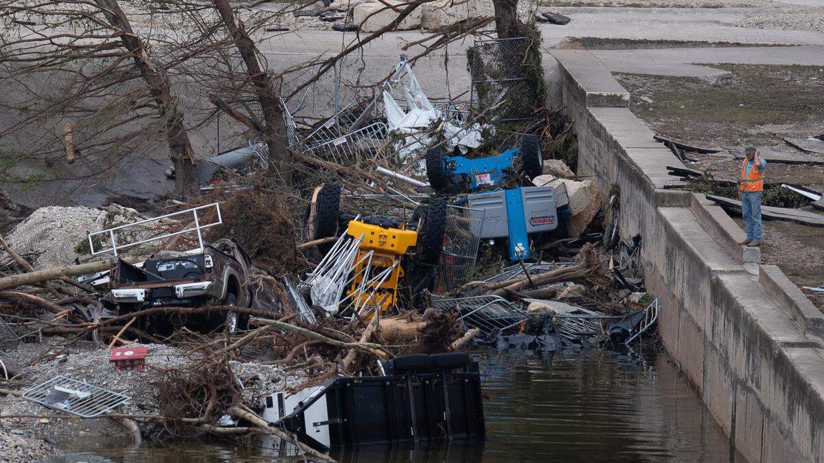Vista de los daños en Kerrville, Texas, y sus alrededores, el domingo 6 de julio de 2025, tras una inundación repentina mortal que provocó que el río Guadalupe creciera 8 metros en menos de una hora la madrugada del viernes.
