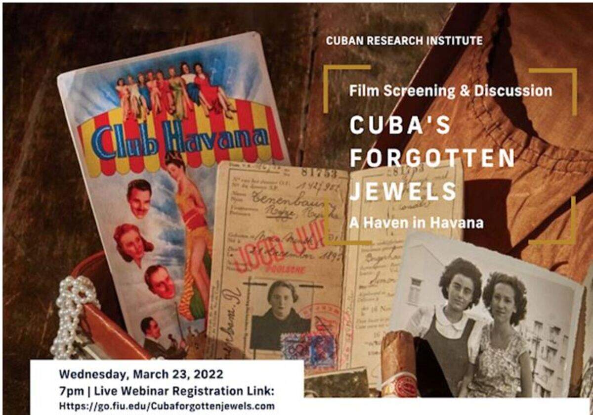 Película “Cuba’s Forgotten Jewels – A Haven in Havana”, proyección virtual.