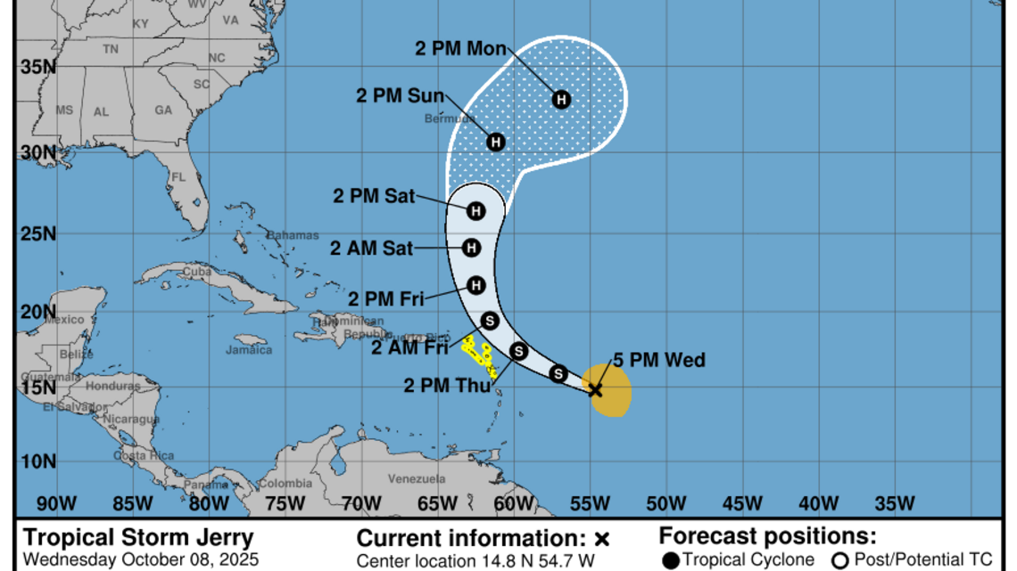 Jerry podría convertirse en huracán. ¿Qué se espera para el Caribe?
