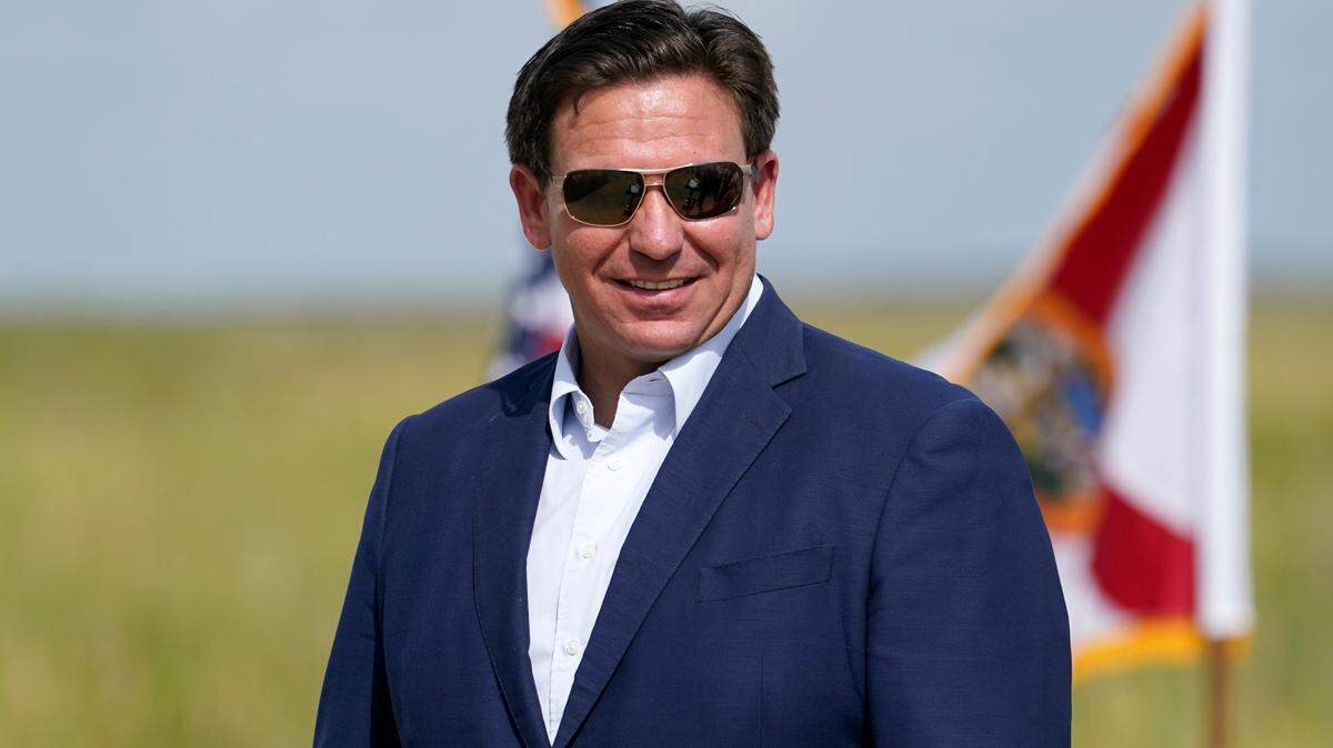 Florida Gov. Ron DeSantis attends a media event regarding the 2022 Florida Python Challenge, Thursday, June 16, 2022, in Miami. Florida is the only state that hasn’t preordered COVID-19 vaccines for toddlers in anticipation of their final approval by the federal government. DeSantis said Thursday that his administration won’t facilitate their distribution, though he said they’ll be available to those who want them. (AP Photo/Lynne Sladky)